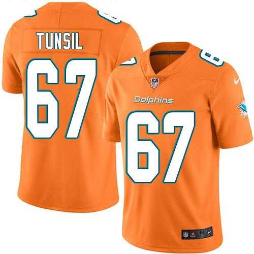 Nike Men & Women & Youth Dolphins 67 Laremy Tunsil Orange Color Rush Limited Jersey,We sell and wholesale Nike Men & Women & Youth Dolphins 67 Laremy Tunsil Orange Color Rush Limited Jersey on line form chian!